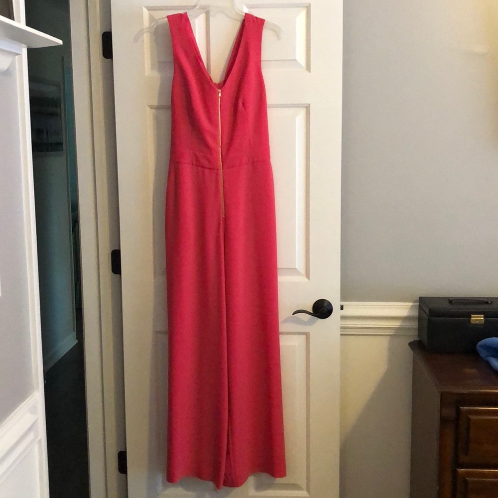 Trina Turk coral jumpsuit